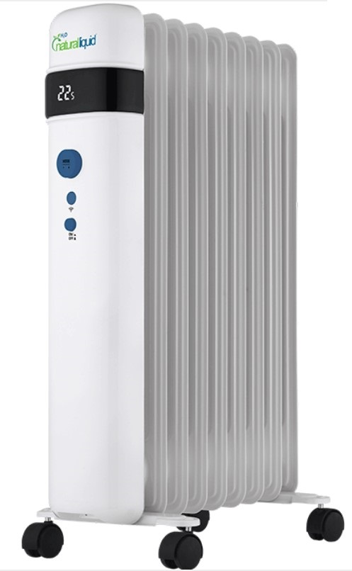 Radiador ECO Bastilipo RECOFLUID9, 1500W, 9 elementos, Wifi, blanco